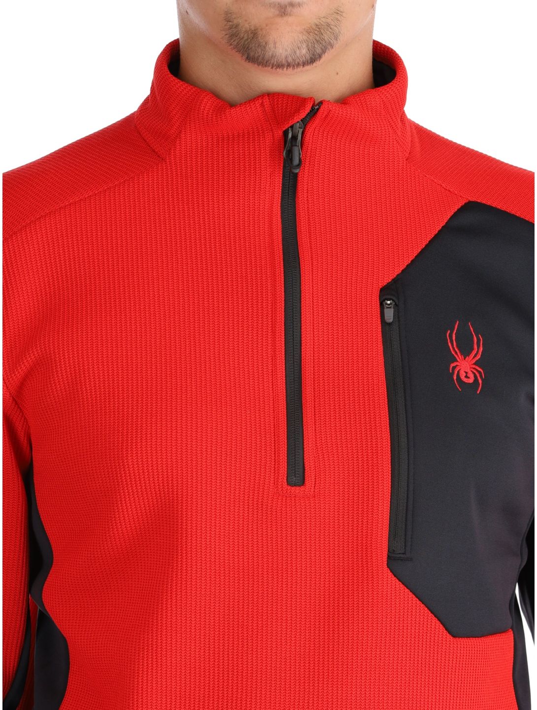 Spyder, Bandit 1/2 Zip Pullover Herren Spyder Red rot 