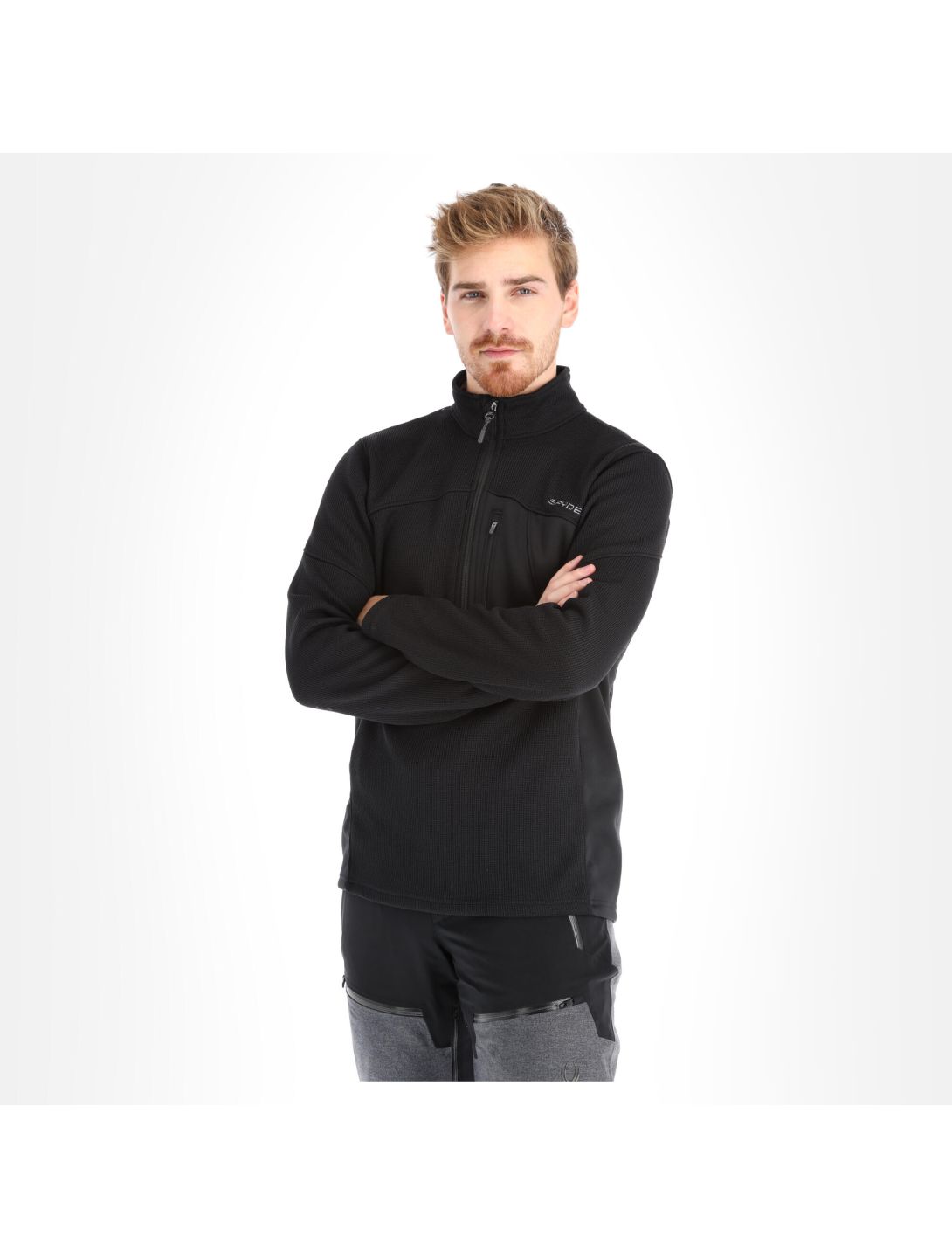 Spyder, Bandit Half Zip Pullover Herren schwarz 