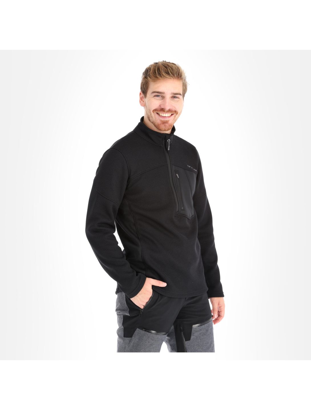 Spyder, Bandit Half Zip Pullover Herren schwarz 