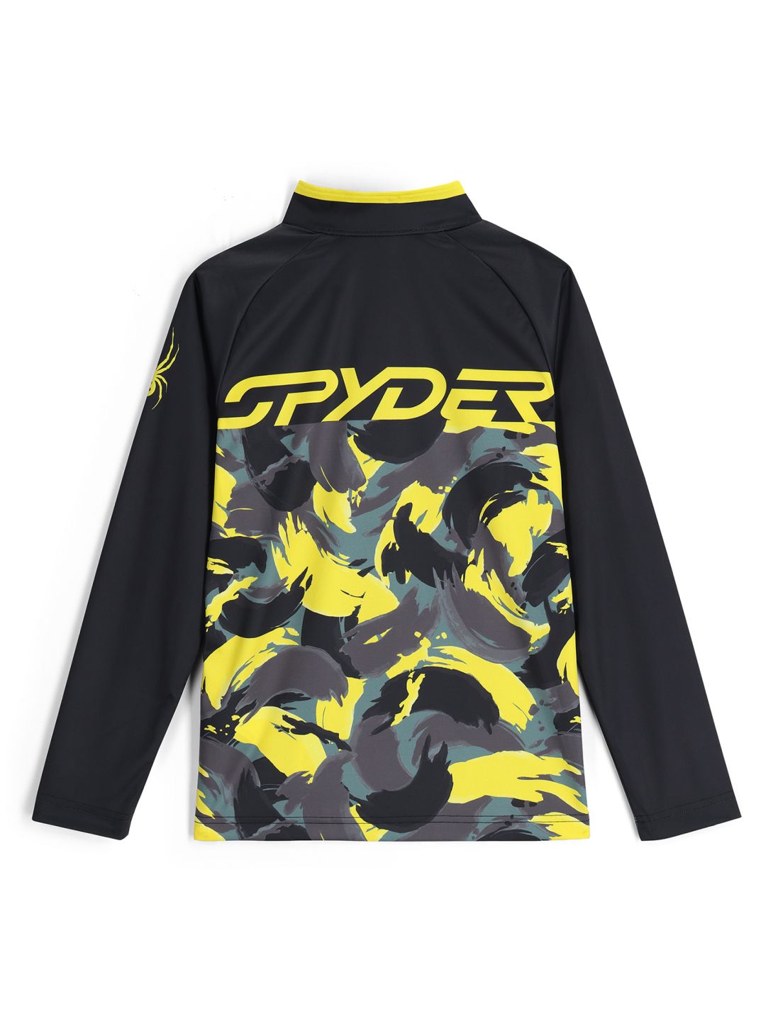 Spyder, Camo 1/2 Zip Pullover Kinder Acid Yellow gelb 