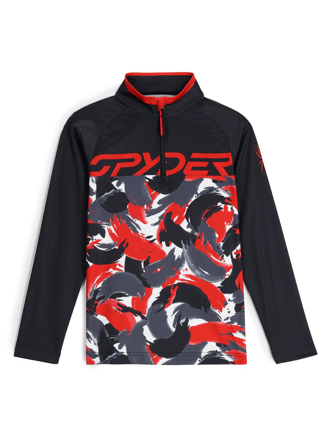 Spyder, Camo 1/2 Zip Pullover Kinder Spyder Red rot 