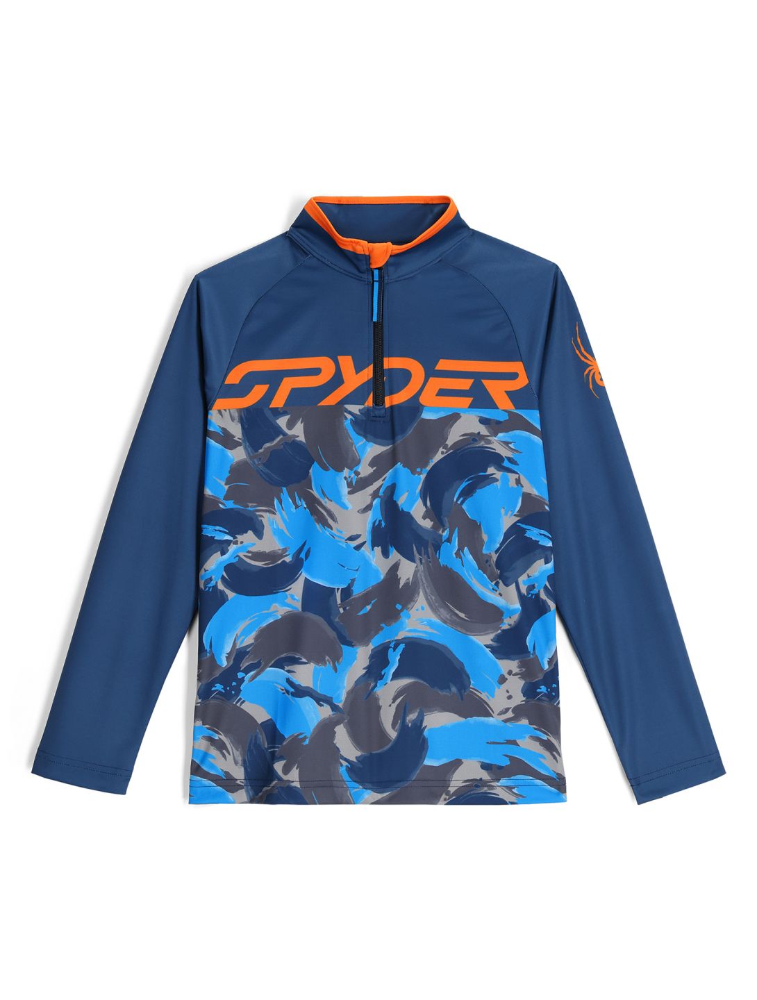 Spyder, Camo 1/2 Zip Pullover Kinder True Navy blau 