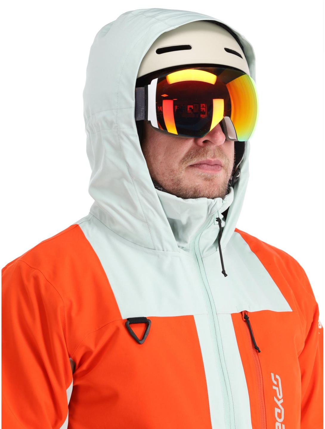 Spyder, Field Skijacke Herren Twisted Orange grün, orange 