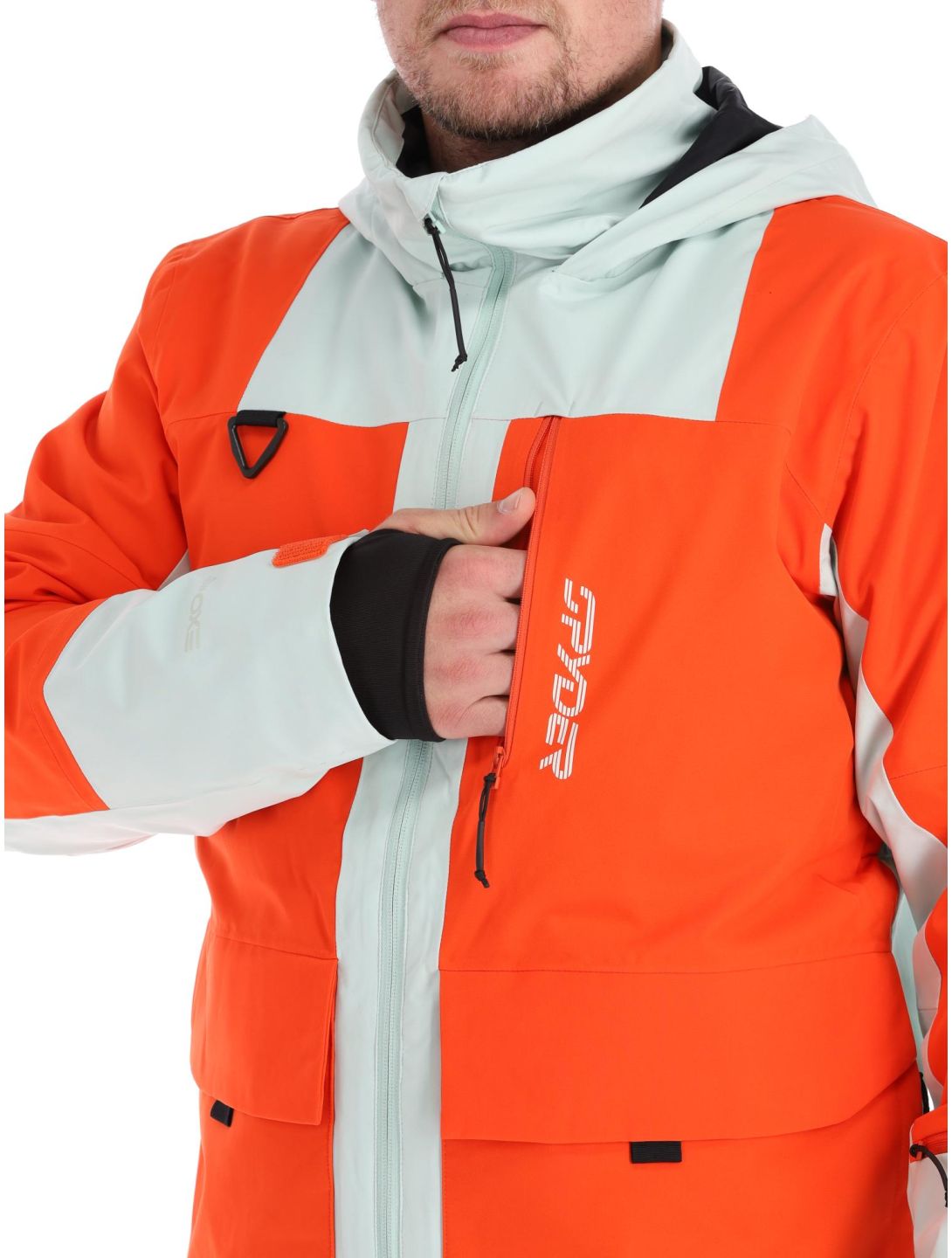 Spyder, Field Skijacke Herren Twisted Orange grün, orange 