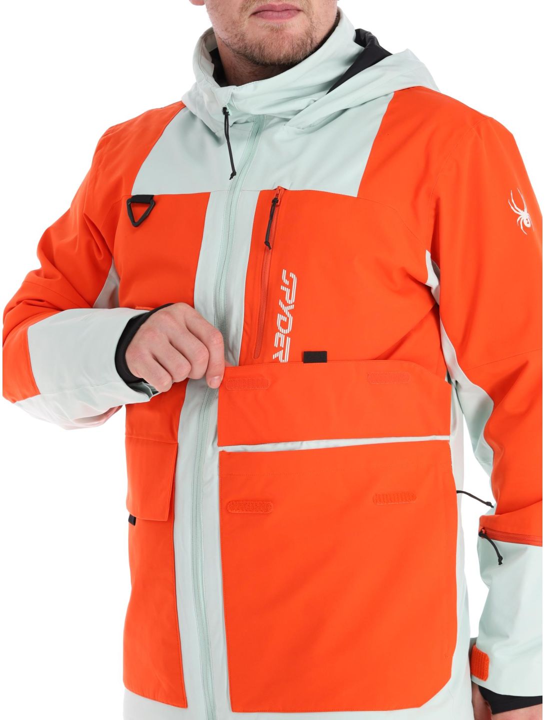 Spyder, Field Skijacke Herren Twisted Orange grün, orange 