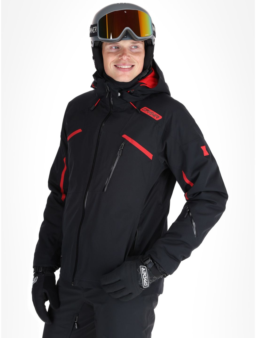 Spyder, Leader Skijacke Herren Black schwarz 