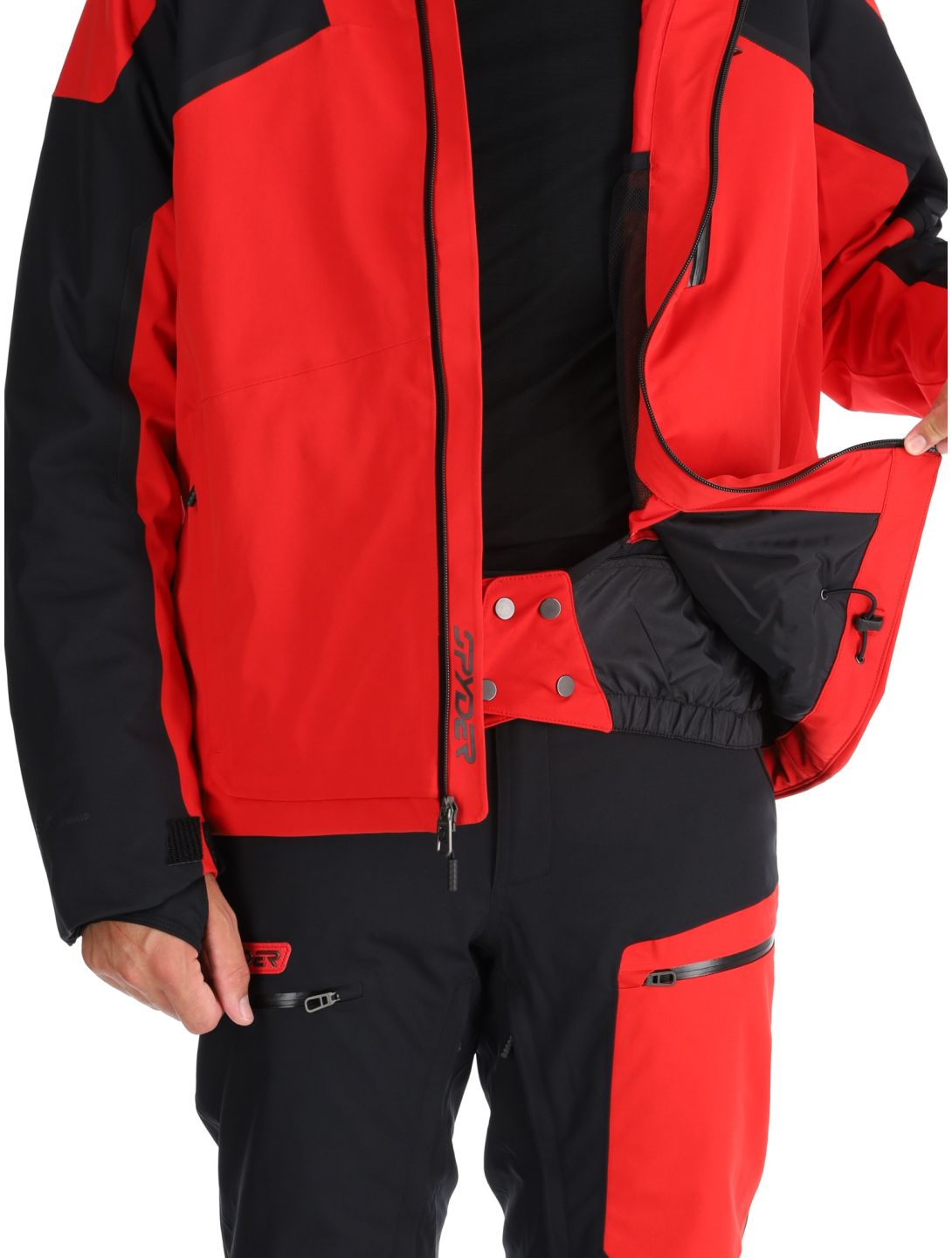 Spyder, Leader Skijacke Herren Spyder Red rot, schwarz 