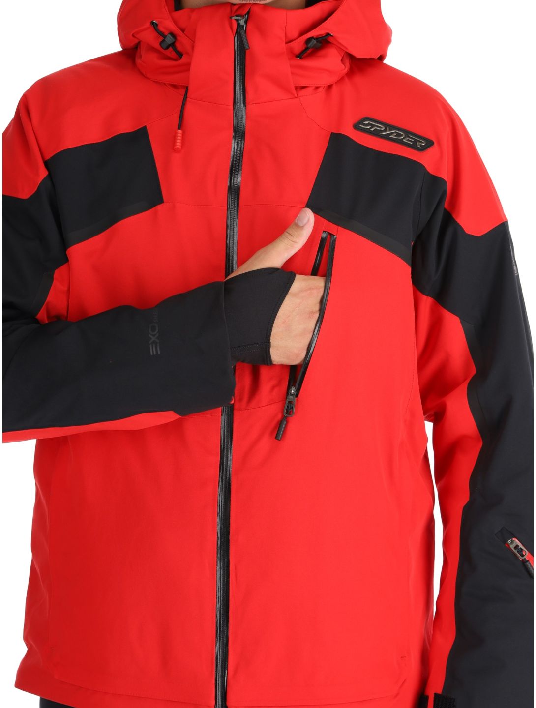 Spyder, Leader Skijacke Herren Spyder Red rot, schwarz 