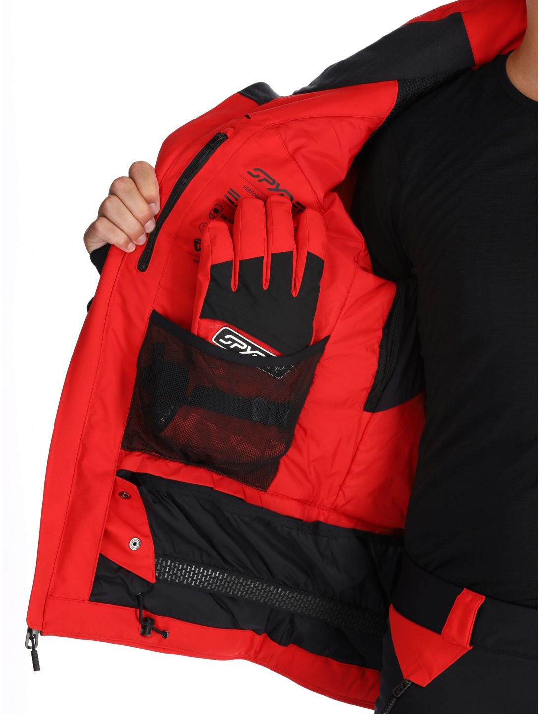 Spyder, Leader Skijacke Herren Spyder Red rot, schwarz 