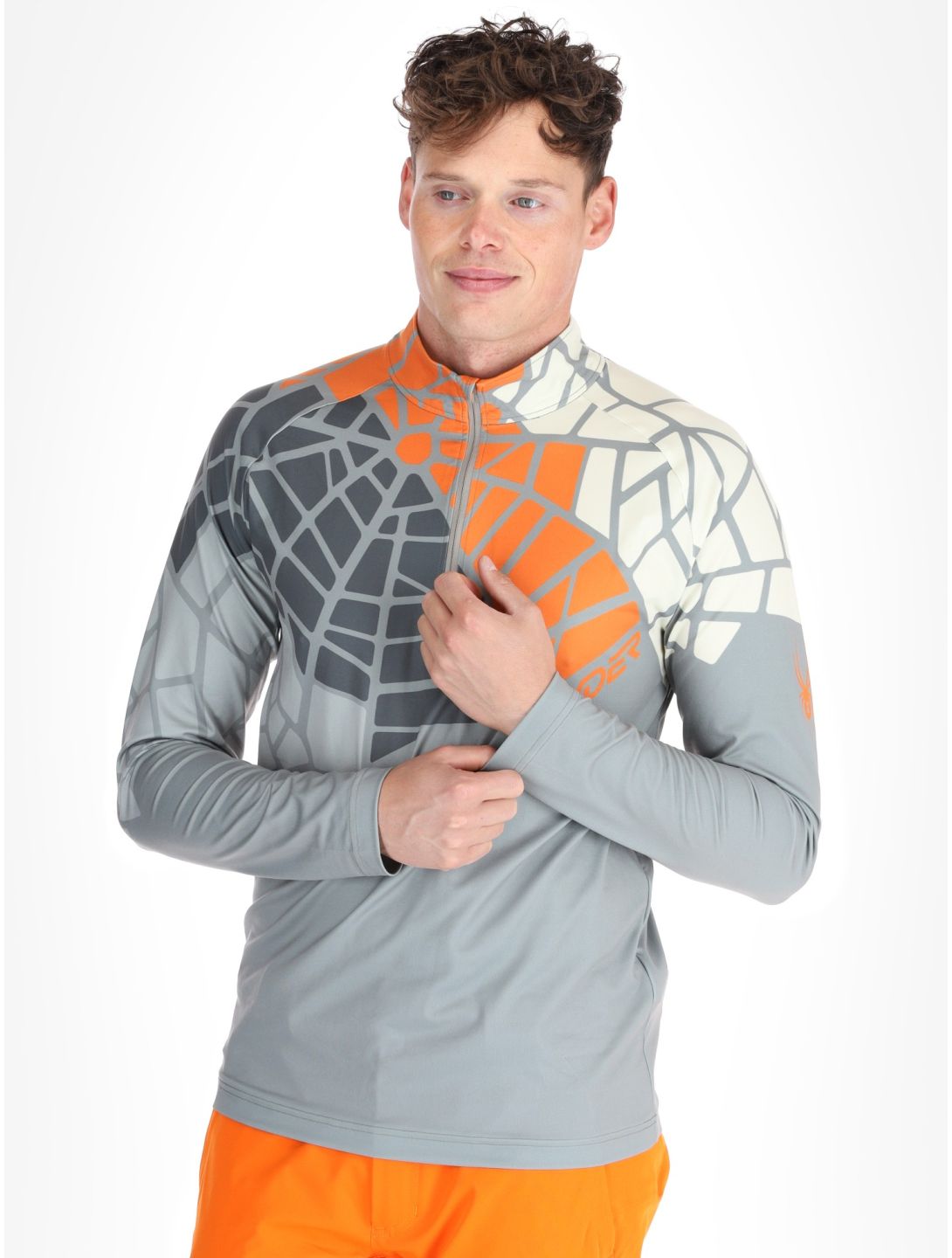 Spyder, Legacy 1/2 Zip Pullover Herren Concrete grau 