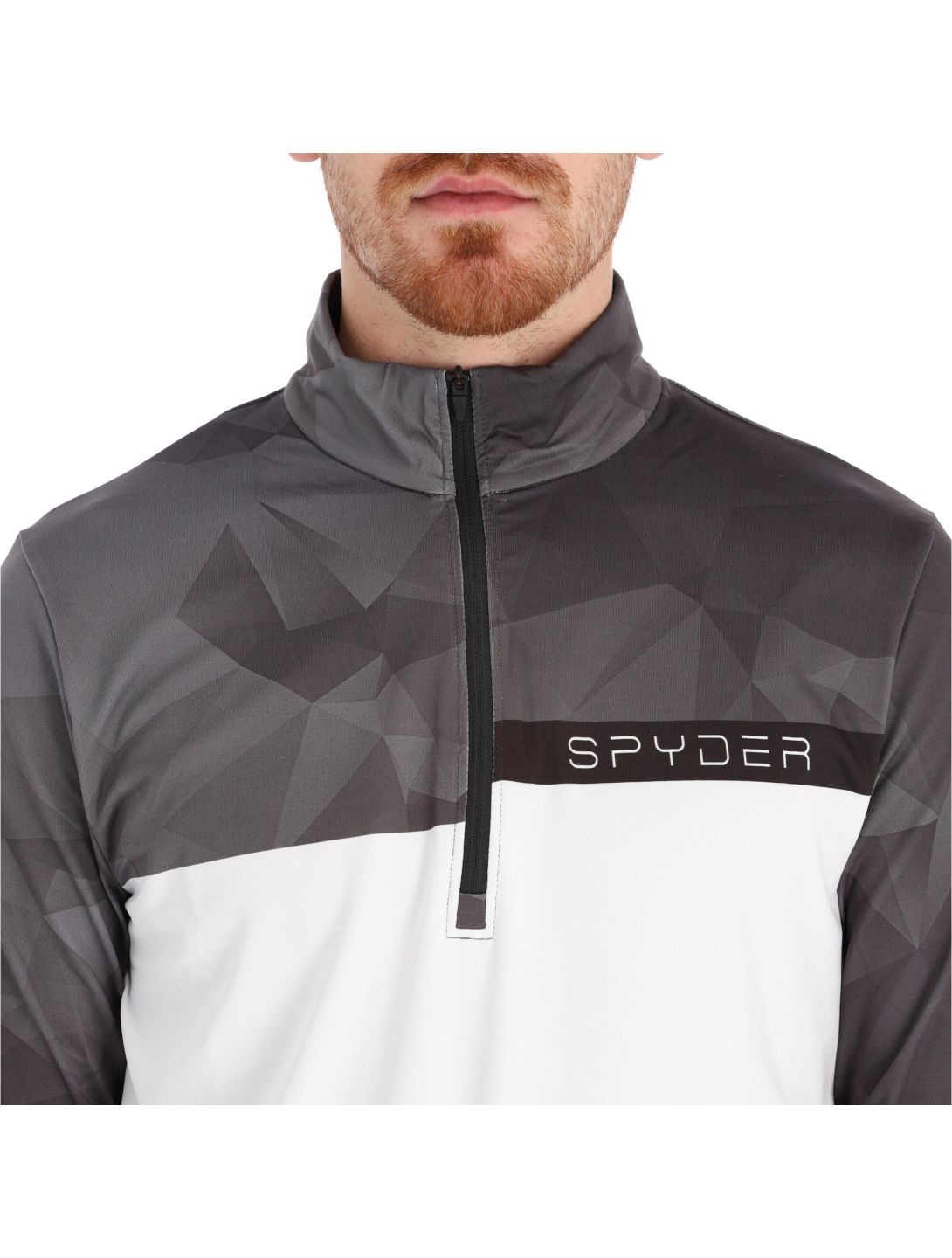 Spyder, Paramount Pullover Herren weiß/schwarz