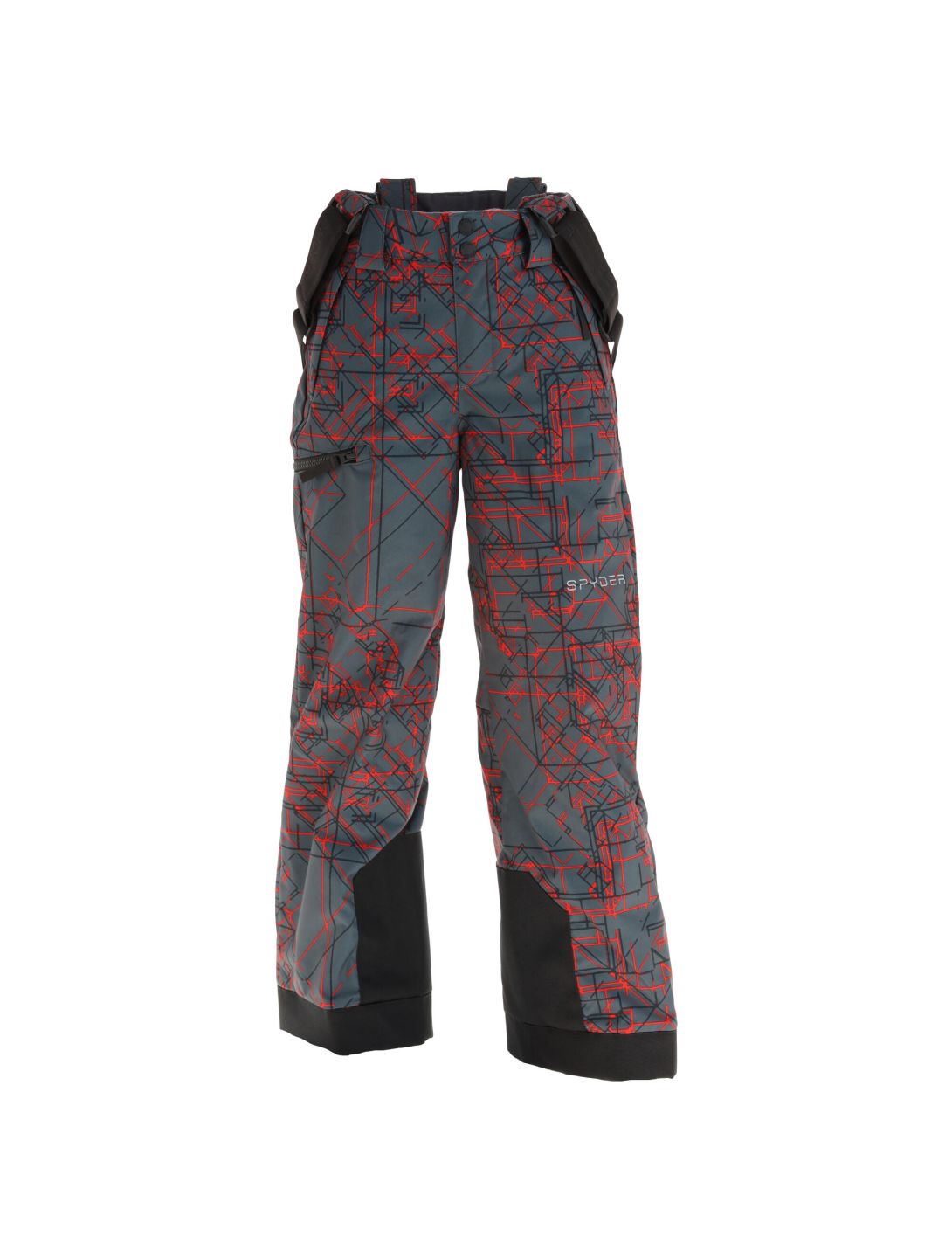 Spyder, Propulsion Skihose Kinder network print grau/rot