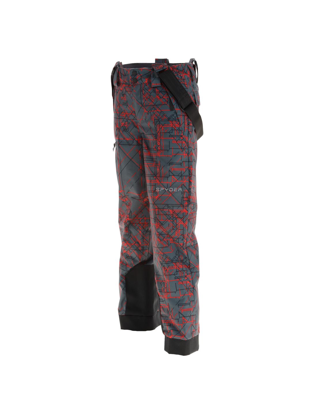 Spyder, Propulsion Skihose Kinder network print grau/rot