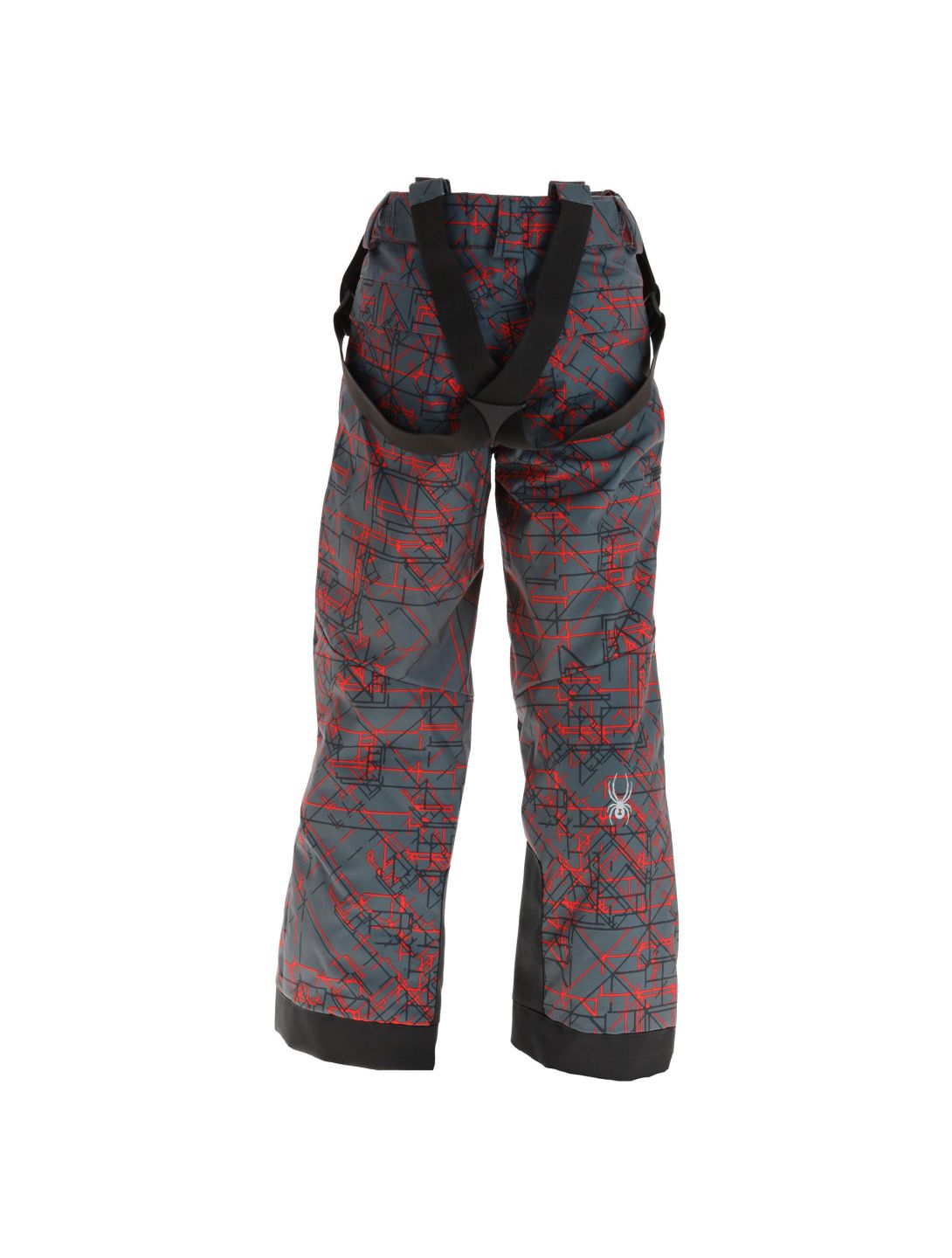 Spyder, Propulsion Skihose Kinder network print grau/rot