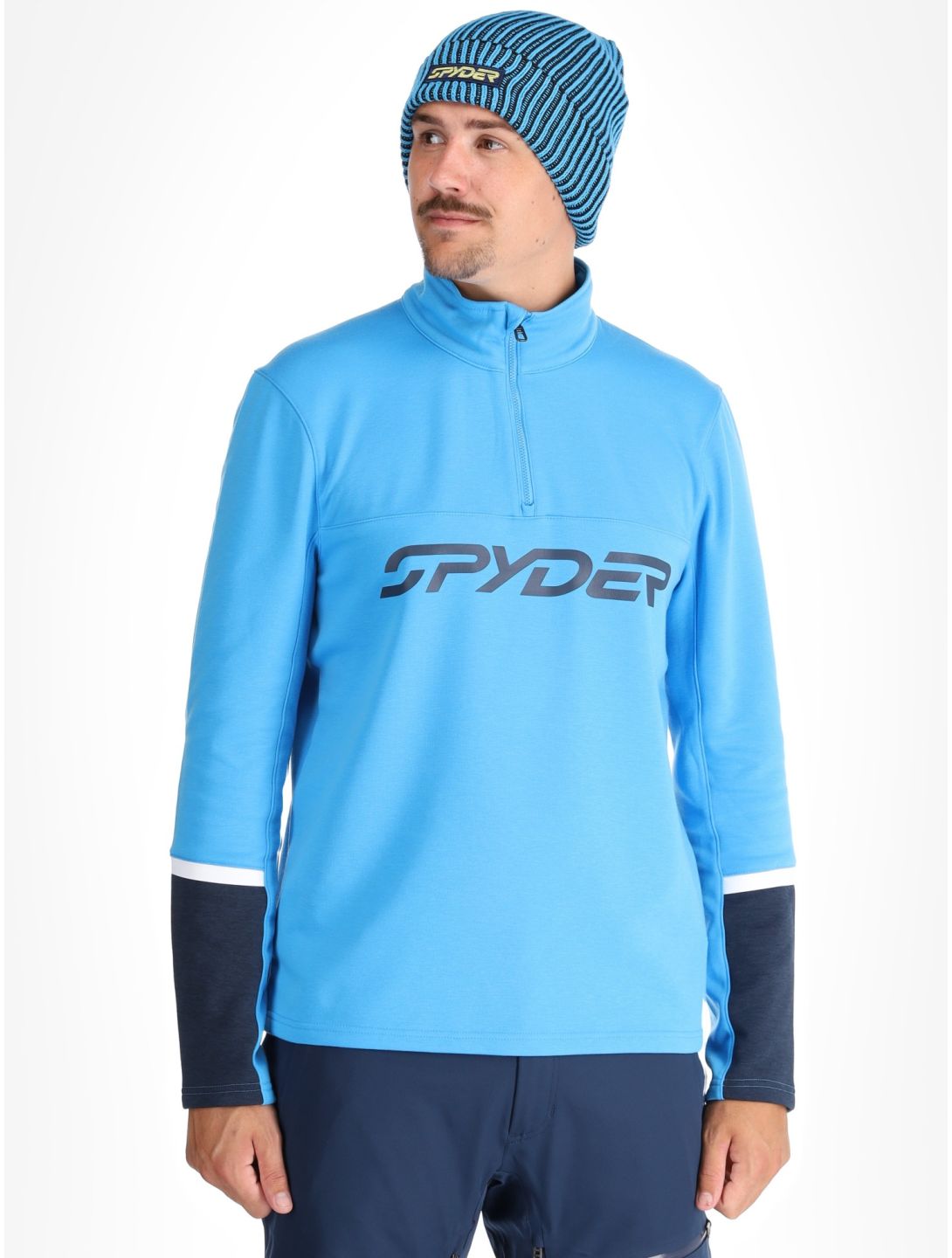 Spyder, Speed Fleece 1/2 Zip Pullover Herren Aether Blue blau 