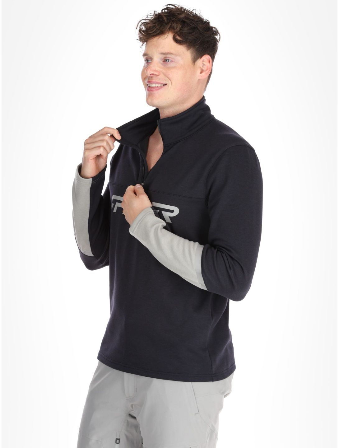 Spyder, Speed Fleece 1/2 Zip Pullover Herren Black schwarz 