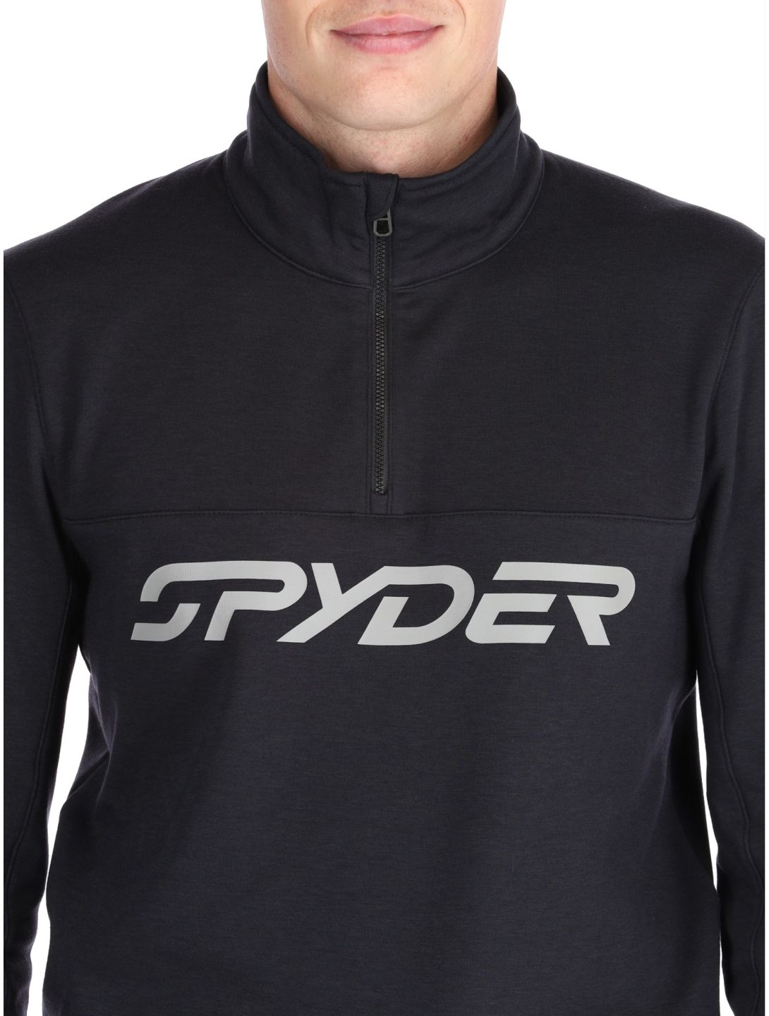 Spyder, Speed Fleece 1/2 Zip Pullover Herren Black schwarz 