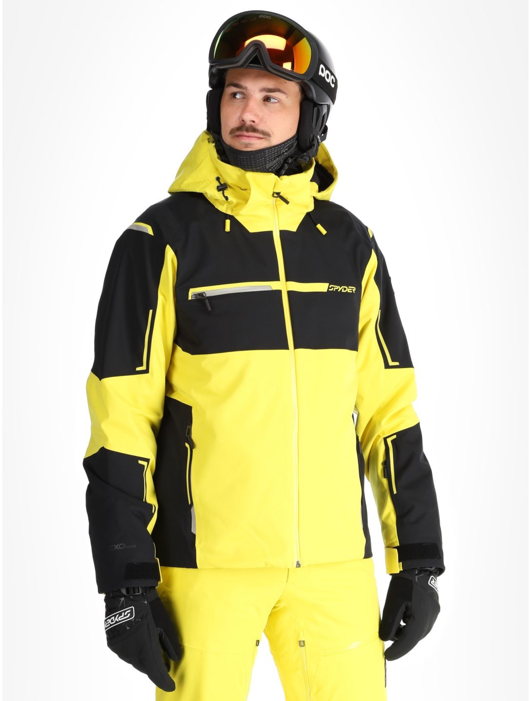 Spyder, Titan Skijacke Herren Acid Yellow gelb, schwarz 