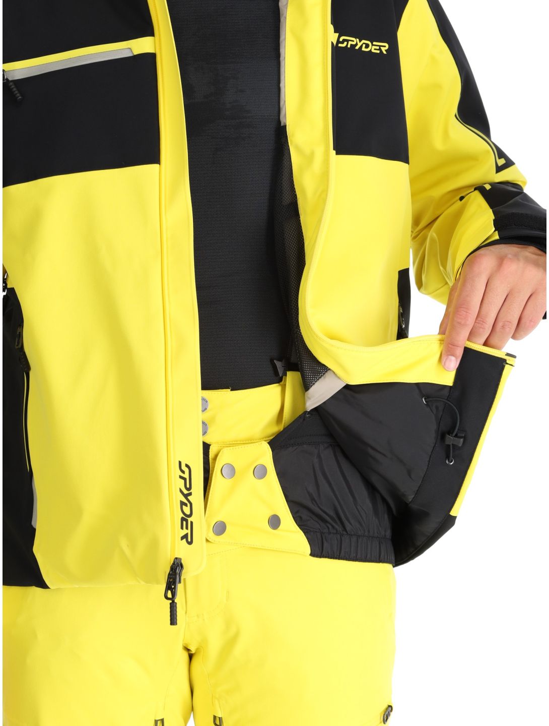 Spyder, Titan Skijacke Herren Acid Yellow gelb, schwarz 