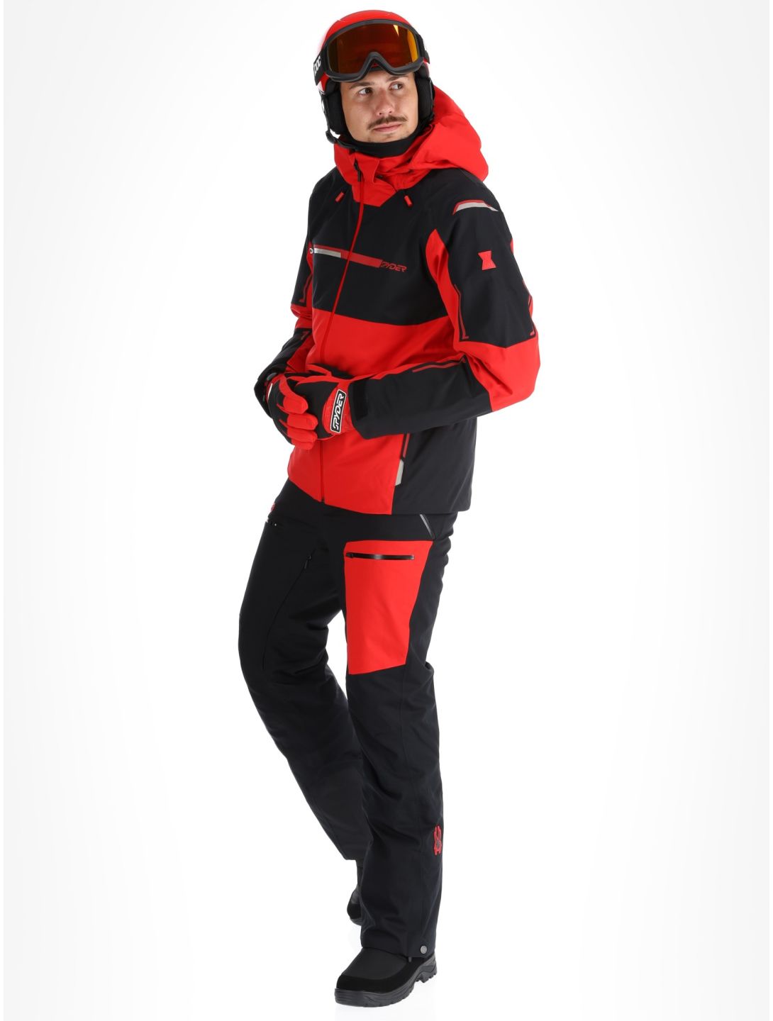 Spyder, Titan Skijacke Herren Spyder Red rot, schwarz 