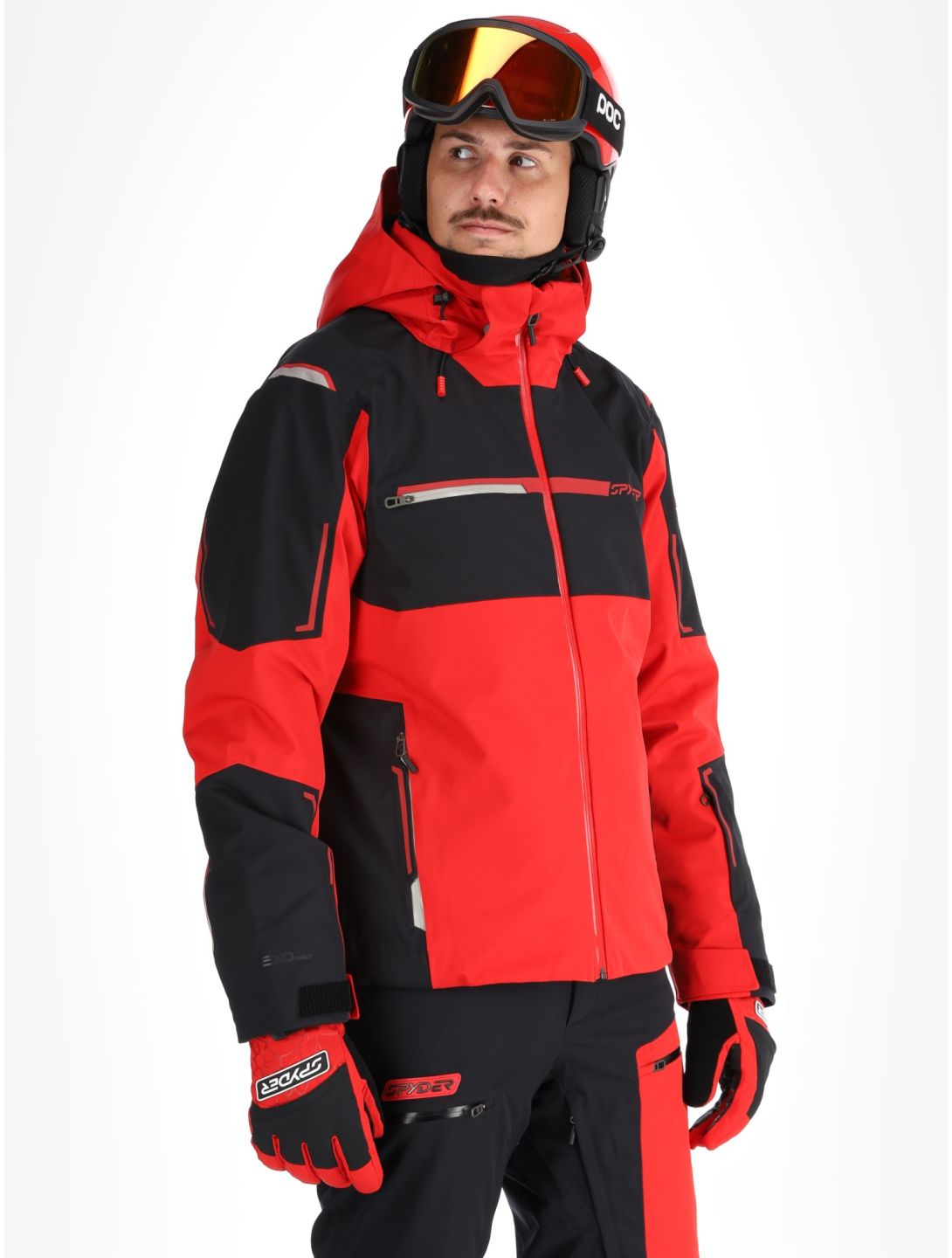 Spyder, Titan Skijacke Herren Spyder Red rot, schwarz 