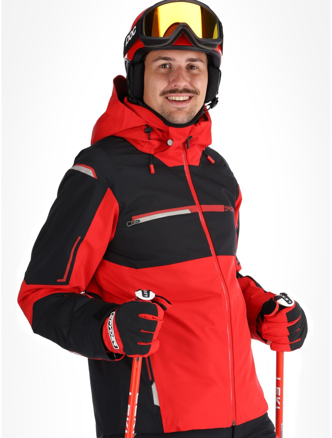 Spyder, Titan Skijacke Herren Spyder Red rot, schwarz 