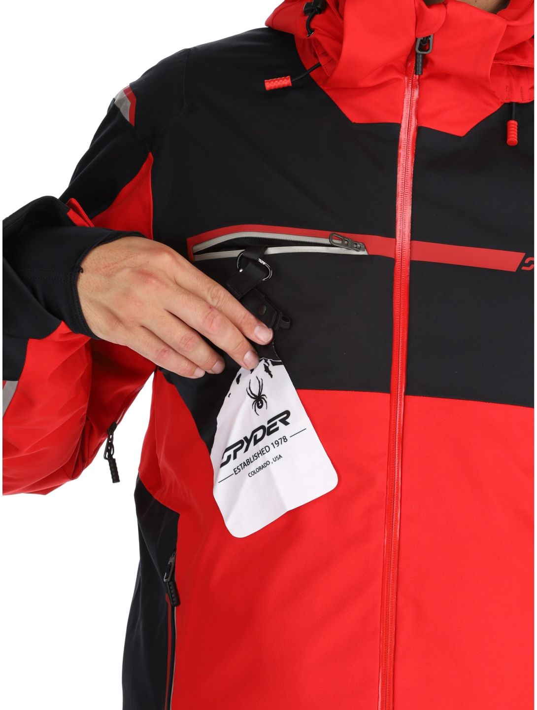 Spyder, Titan Skijacke Herren Spyder Red rot, schwarz 