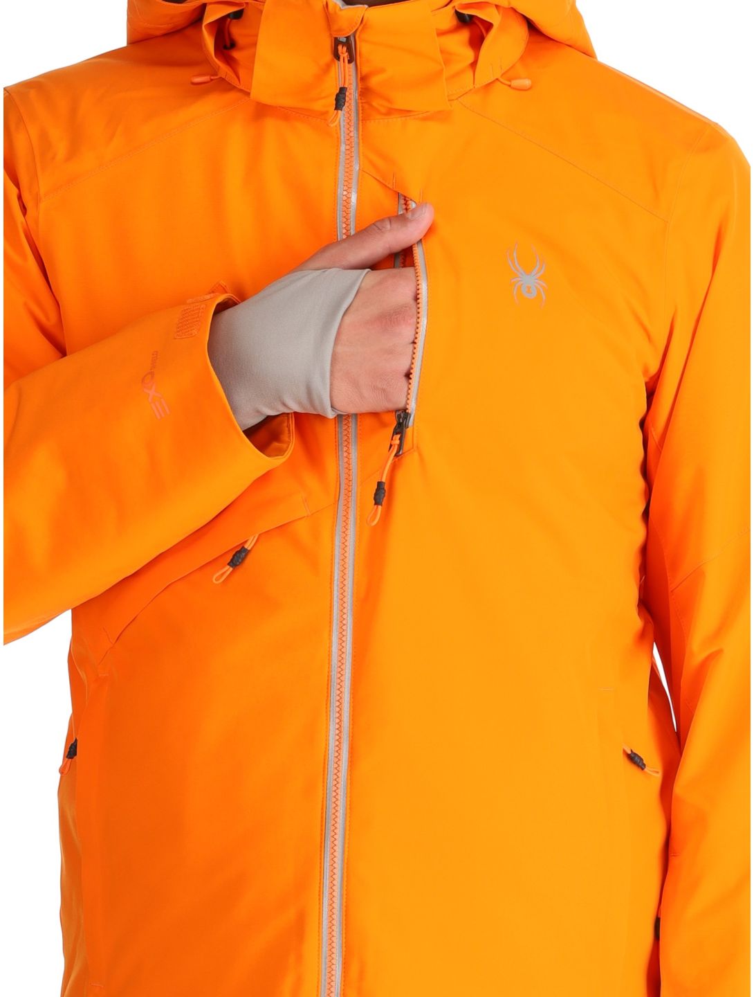 Spyder, Tripoint Skijacke Herren Orange Shock schwarz 