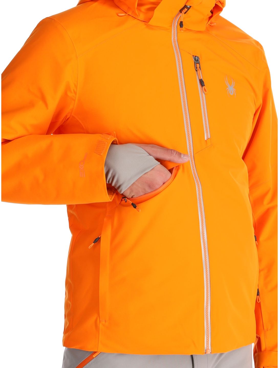 Spyder, Tripoint Skijacke Herren Orange Shock schwarz 