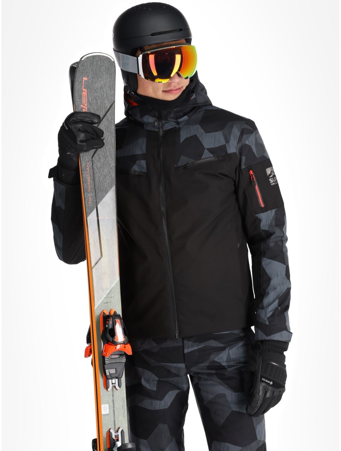 Sun Valley, Draggo Skijacke Herren Noir schwarz 