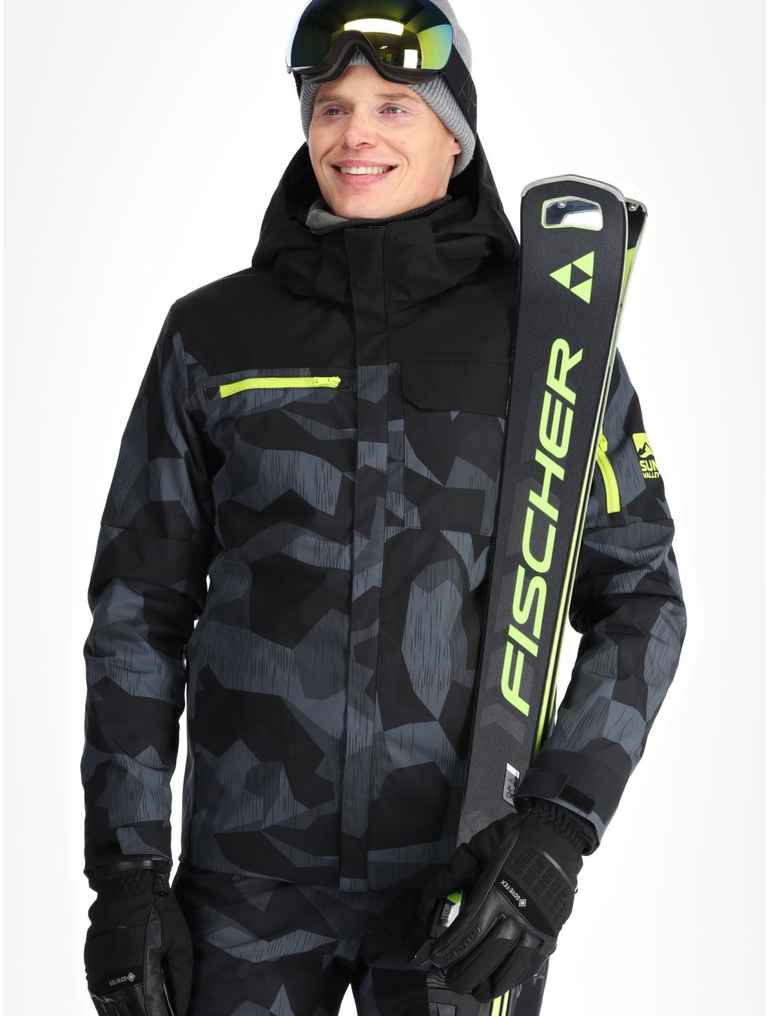 Sun Valley, Drayer Skijacke Herren Noir schwarz 