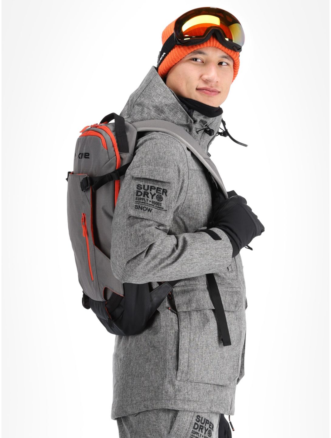 Superdry, Ski Peak Rescue Skijacke Herren Dark Grey Marl grau 