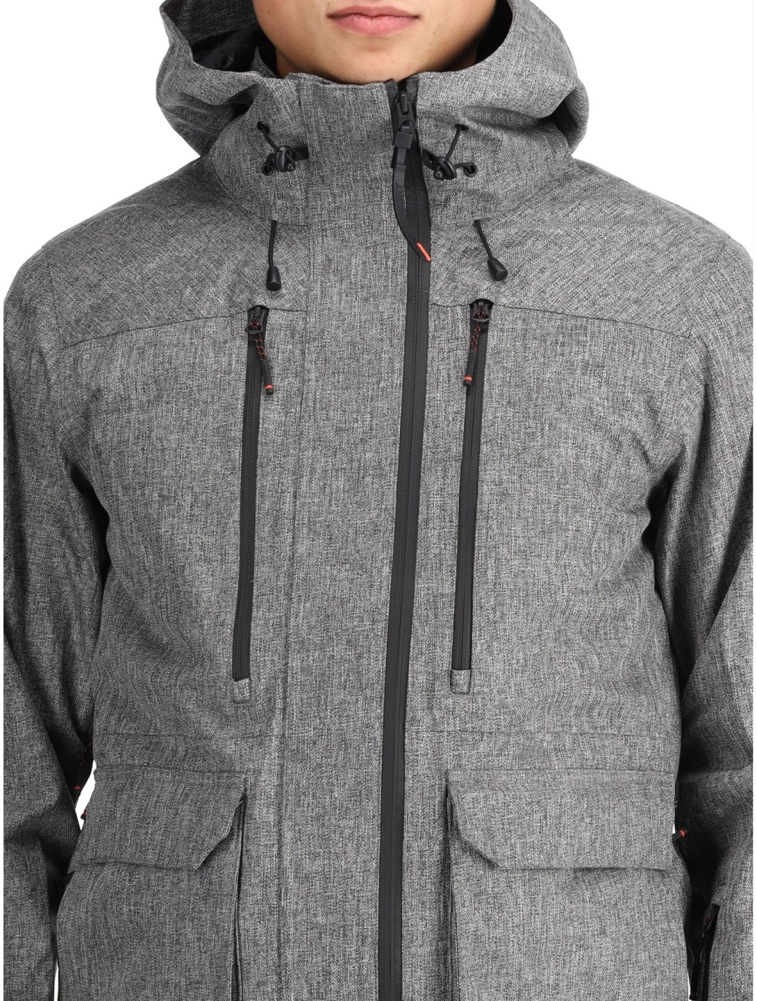 Superdry, Ski Peak Rescue Skijacke Herren Dark Grey Marl grau 