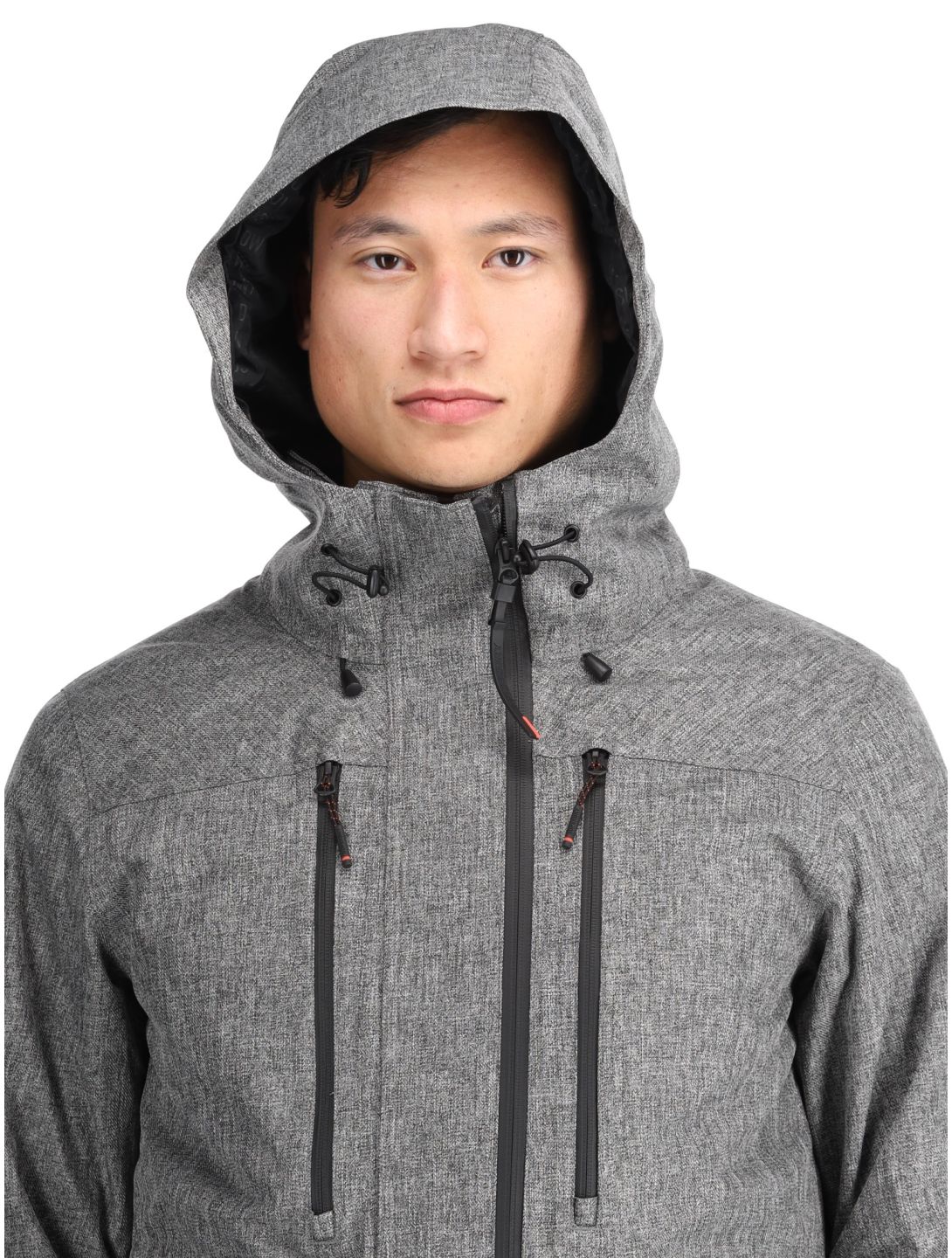 Superdry, Ski Peak Rescue Skijacke Herren Dark Grey Marl grau 