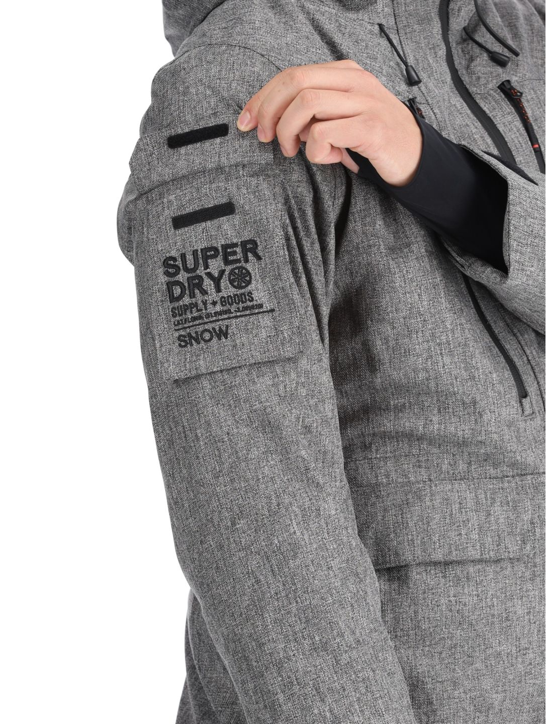 Superdry, Ski Peak Rescue Skijacke Herren Dark Grey Marl grau 