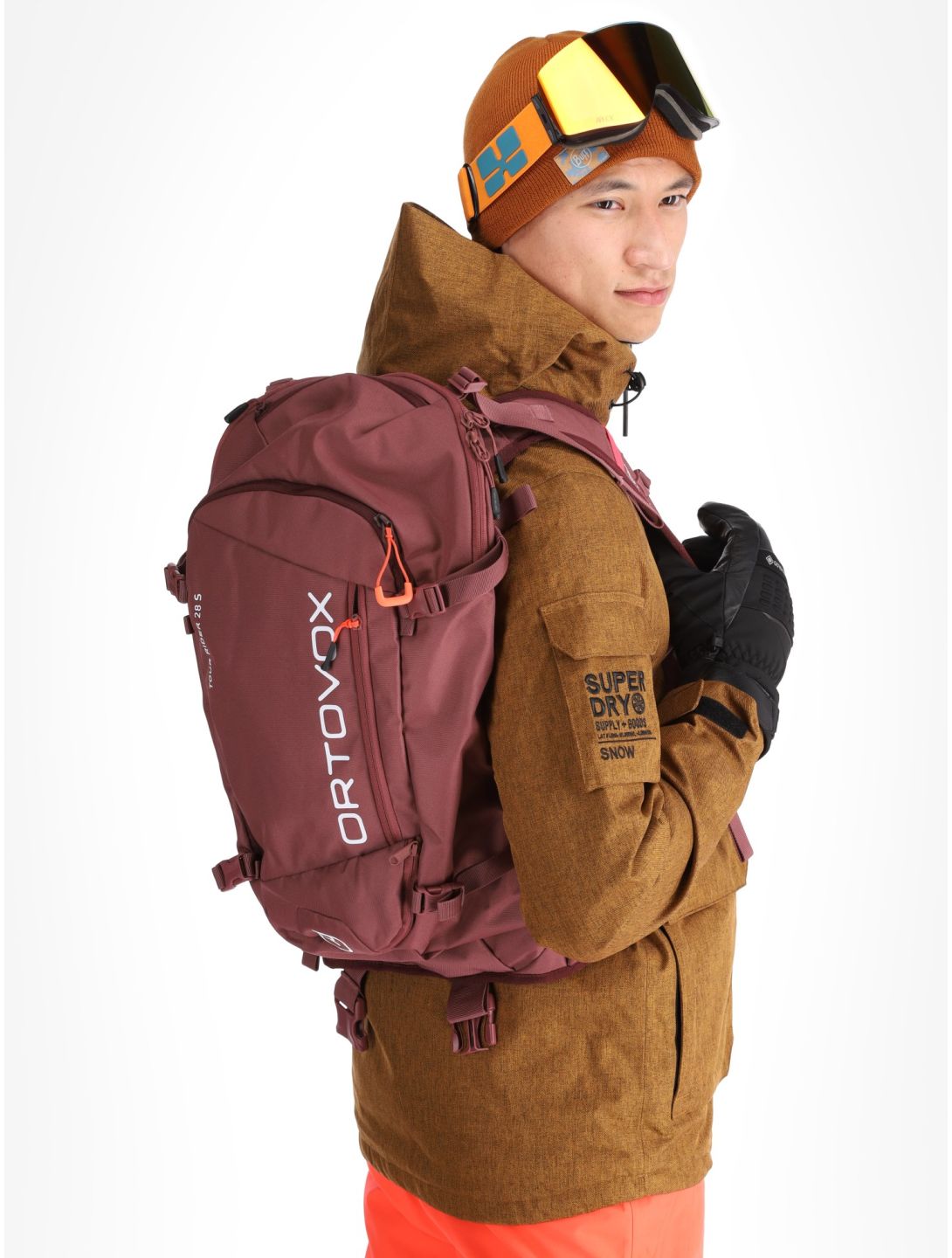 Superdry, Ski Peak Rescue Skijacke Herren Tobacco Brown Marl braun 