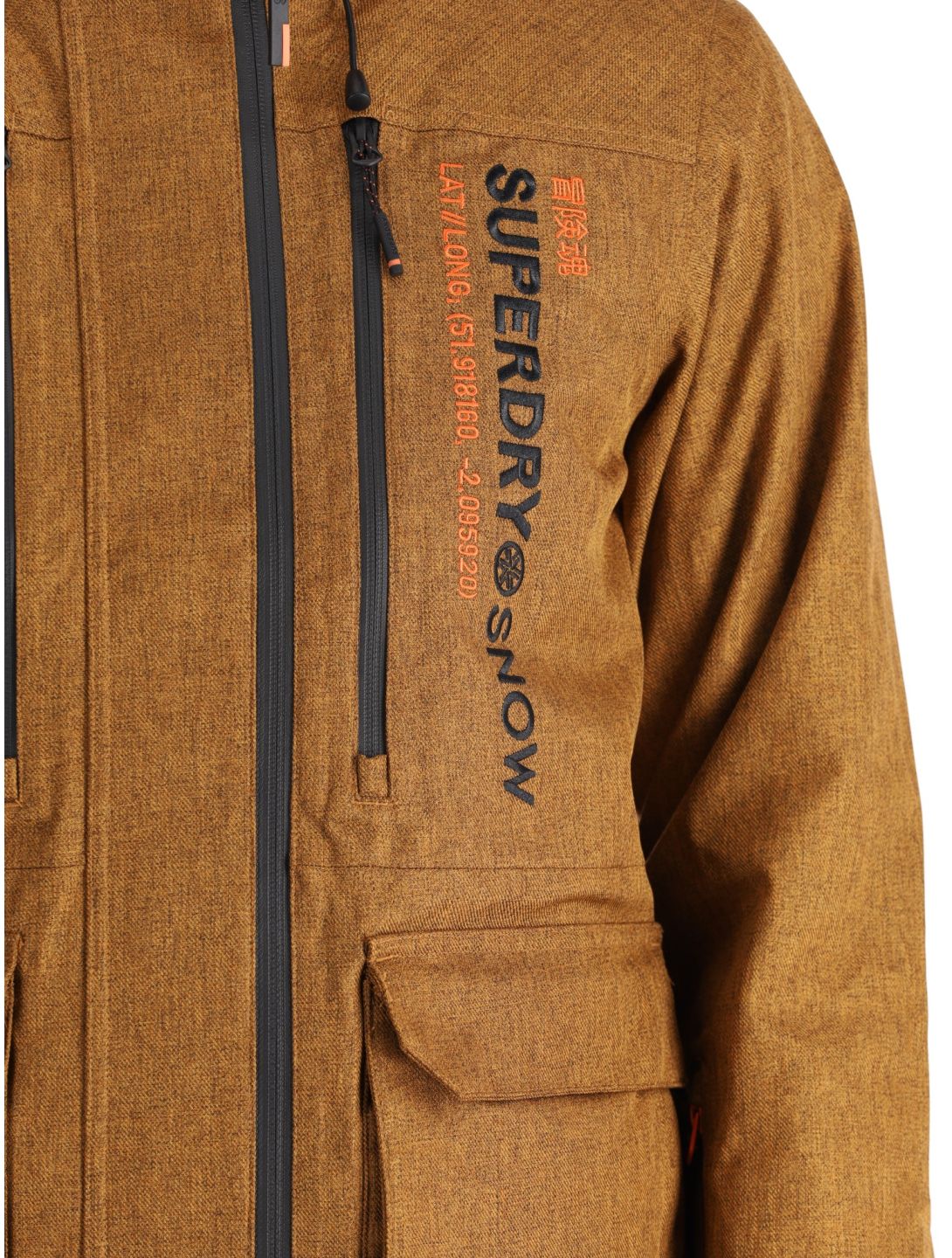 Superdry, Ski Peak Rescue Skijacke Herren Tobacco Brown Marl braun 