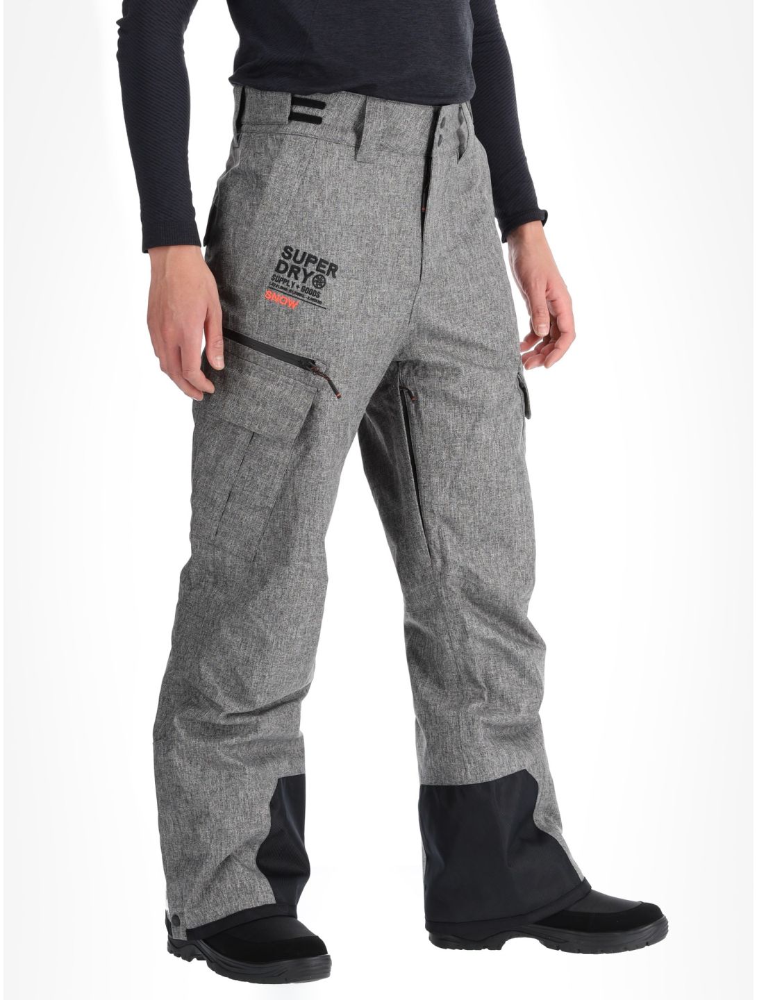 Superdry, Ski Peak Rescue Skihose Herren Dark Grey Marl grau 