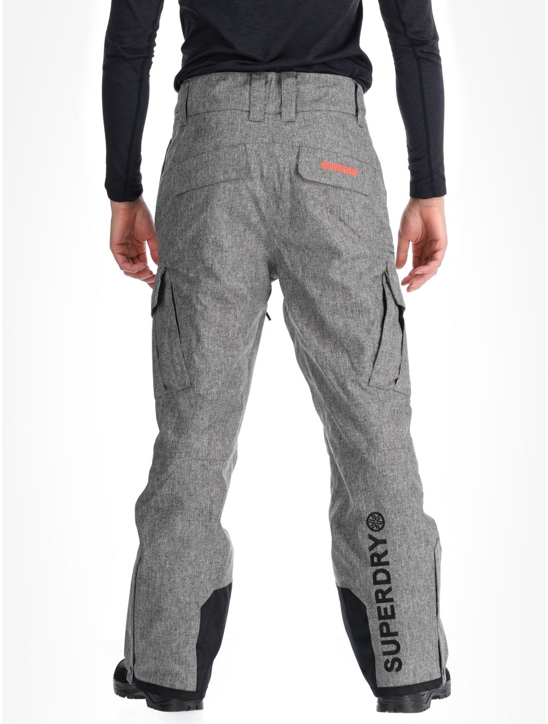 Superdry, Ski Peak Rescue Skihose Herren Dark Grey Marl grau 