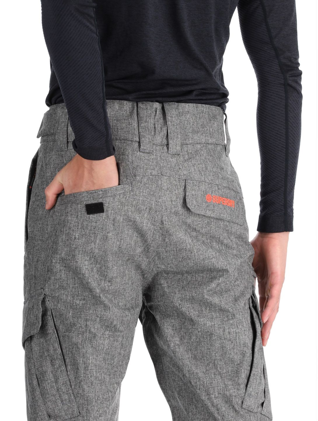 Superdry, Ski Peak Rescue Skihose Herren Dark Grey Marl grau 