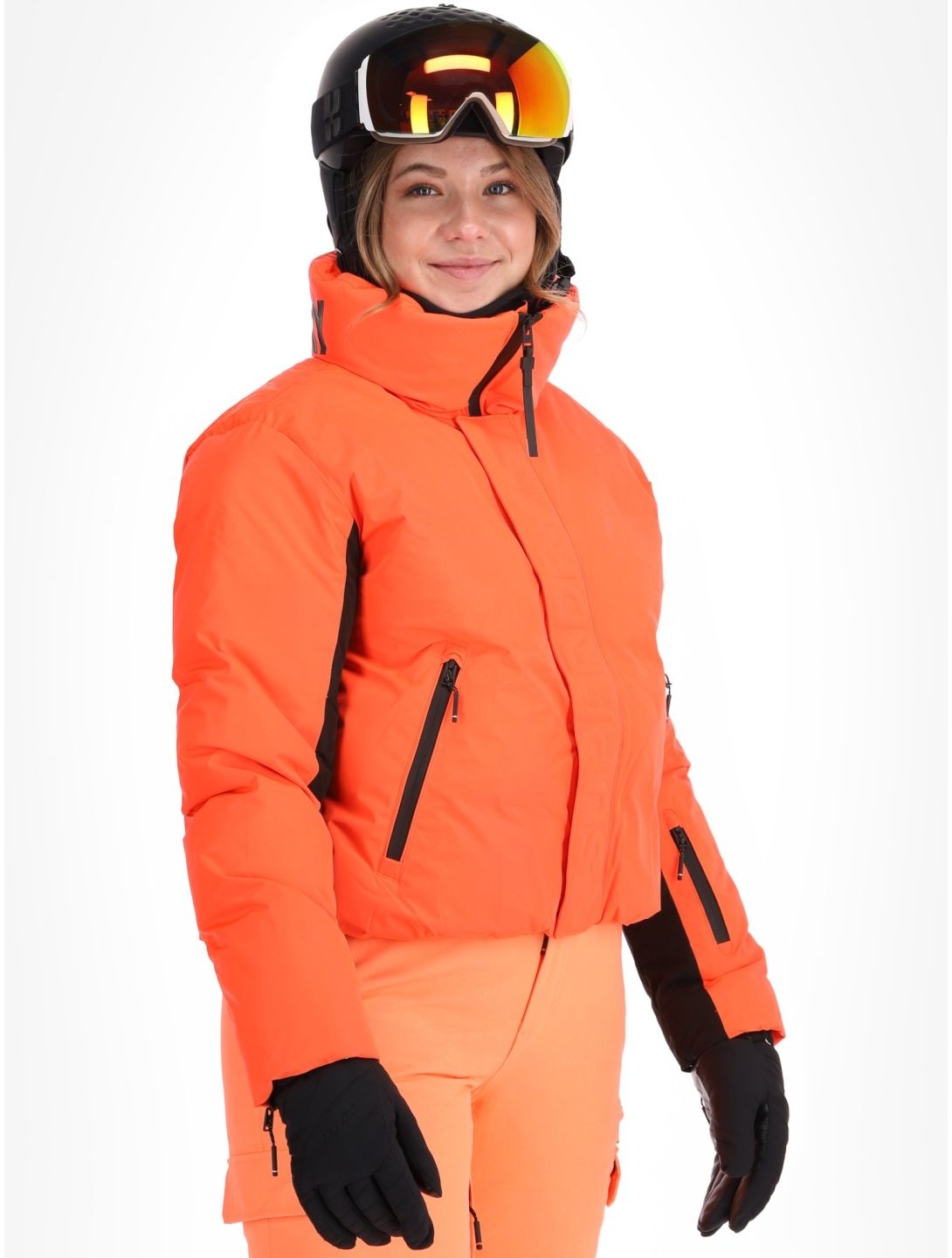 Superdry, Ski Slalom Puffer Skijacke Damen Volcanic Coral rosa 