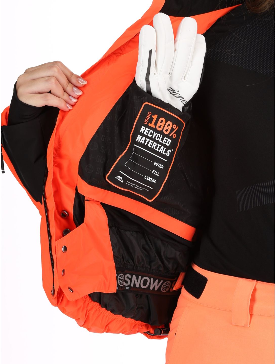 Superdry, Ski Slalom Puffer Skijacke Damen Volcanic Coral rosa 