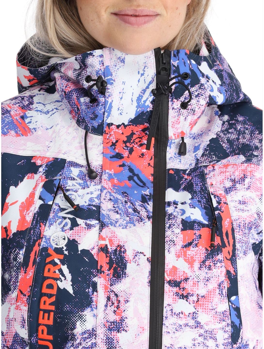 Superdry, Ski Ultimate Rescue Skijacke Damen Mountain Mesh Purple mehrfarbig, violett 