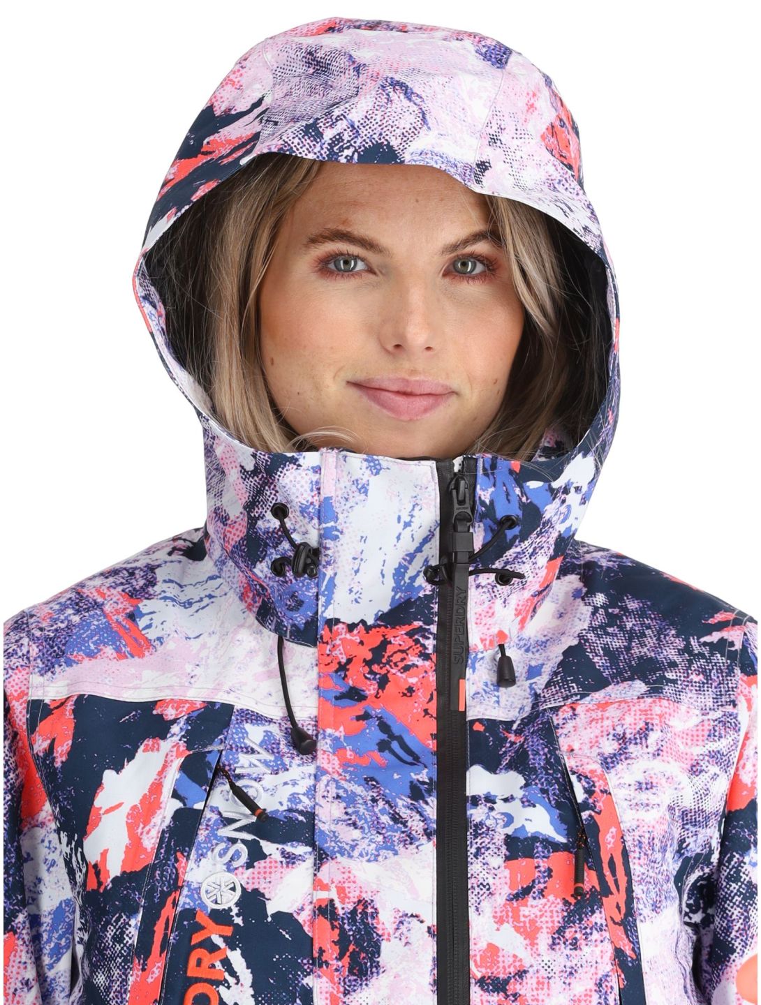 Superdry, Ski Ultimate Rescue Skijacke Damen Mountain Mesh Purple mehrfarbig, violett 