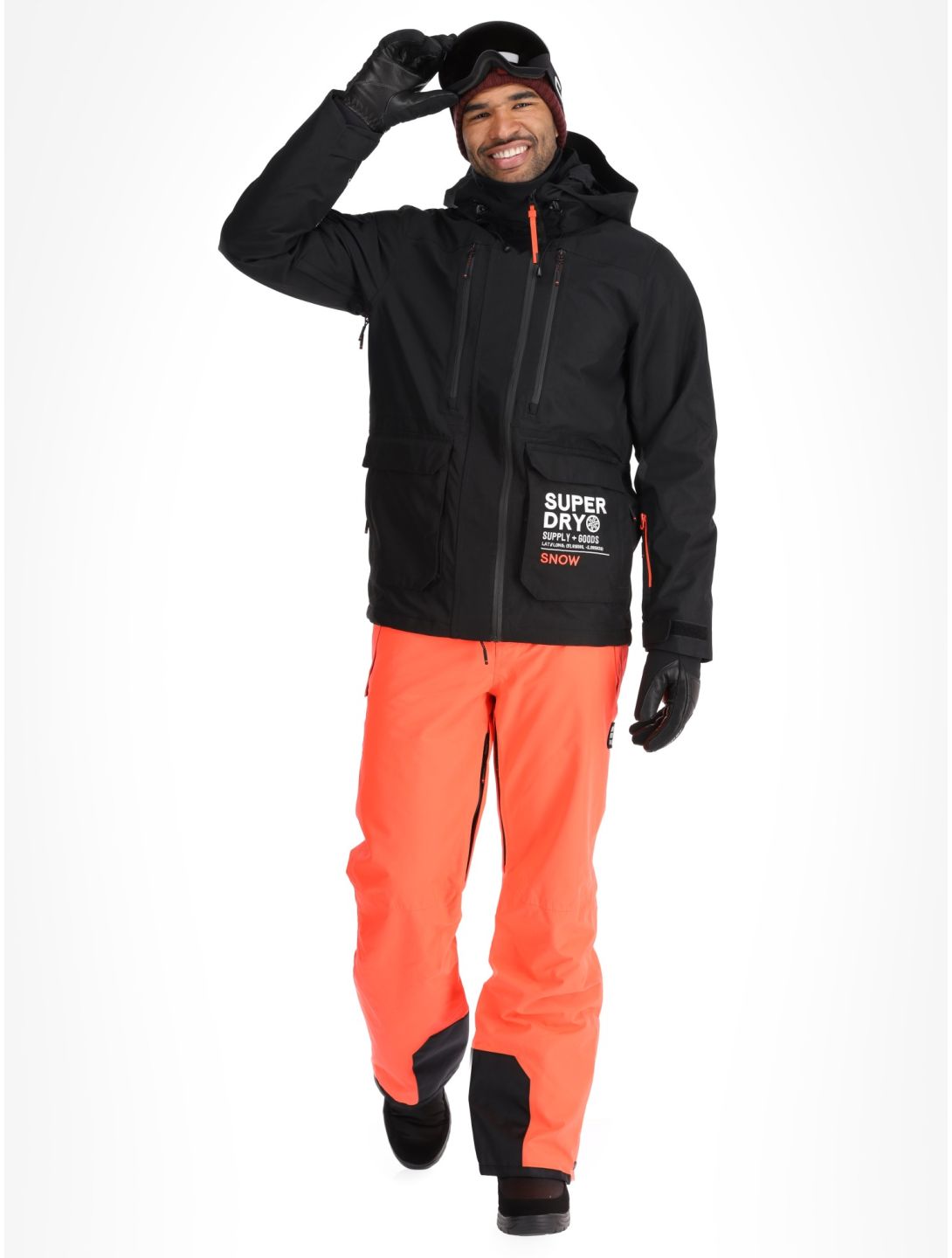 Superdry, Ski Ultimate Rescue Skijacke Herren Black schwarz 