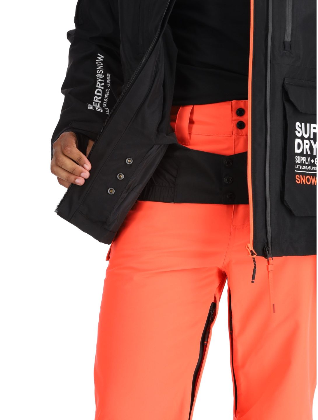 Superdry, Ski Ultimate Rescue Skijacke Herren Black schwarz 