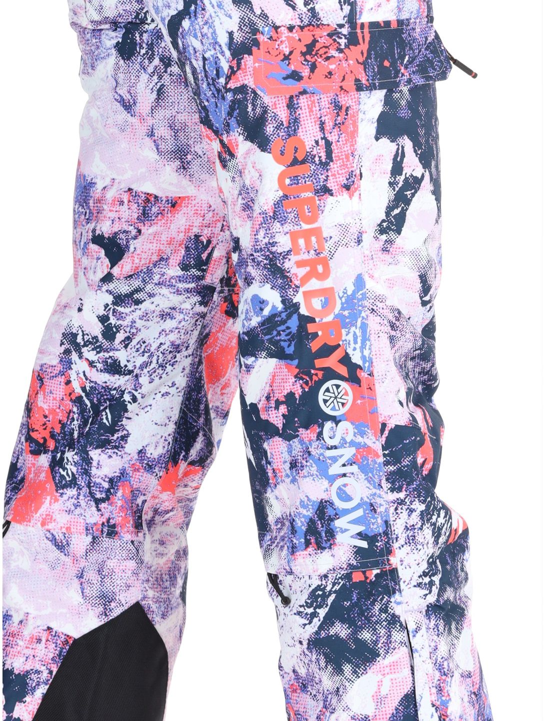 Superdry, Ski Ultimate Rescue Skihose Damen Mountain Mesh Purple mehrfarbig, violett 