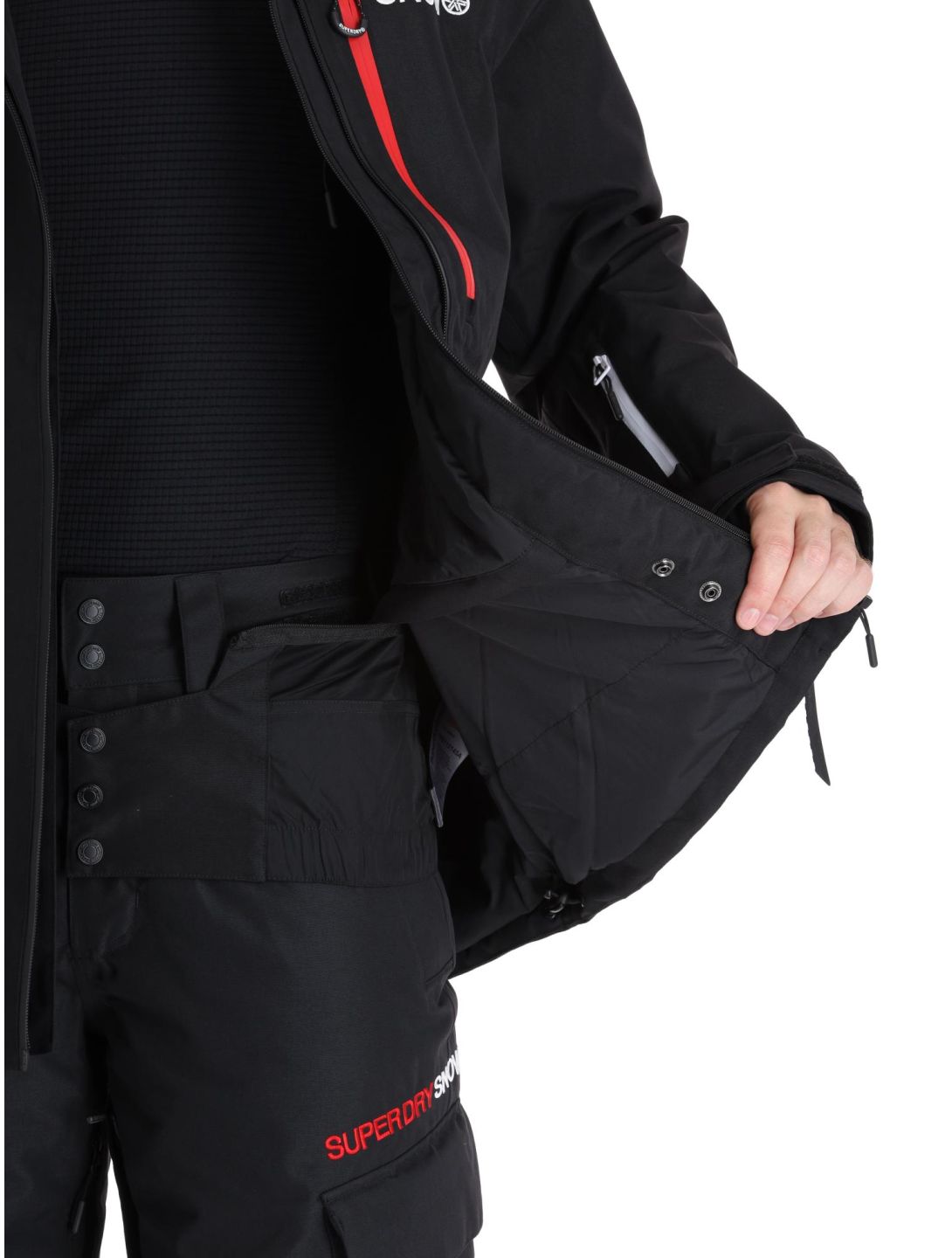 Superdry, Ski Ultimate Rescue Skijacke Herren Black schwarz 