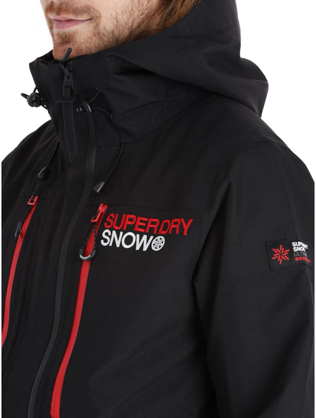 Superdry, Ski Ultimate Rescue Skijacke Herren Black schwarz 