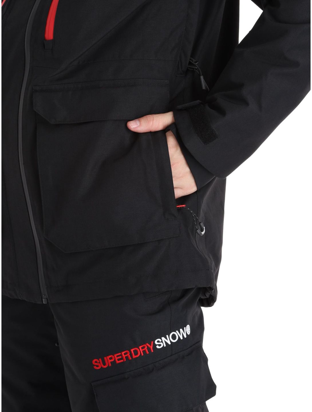 Superdry, Ski Ultimate Rescue Skijacke Herren Black schwarz 